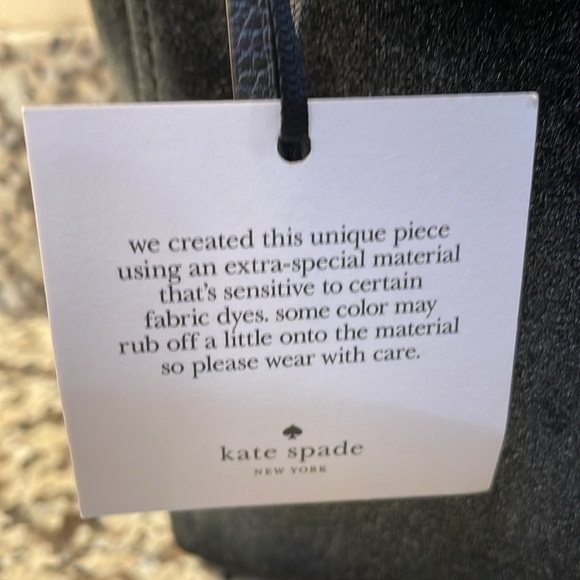 Kate Spade black velvet Kona crossbody handbag small NEW purse shoulder bag - Picture 6 of 9